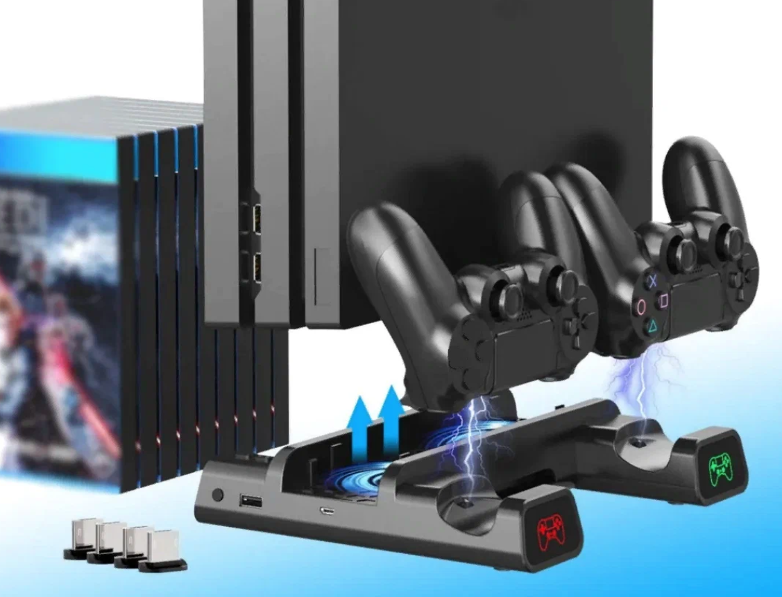 Охлаждающая док-подставка для PlayStation 4/Slim/4 Pro Dobe TP4-19076